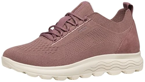 Geox Women D Spherica A Sneaker, Old Rose, 5 UK