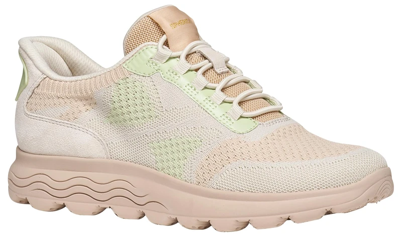 Geox D Spherica Plus B, Women's Sneakers, Sand Lt, EU 37 - UK 4