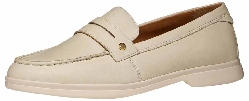 Geox Women's D XAND 3 B Loafer, Papyrus, 37.5 EU