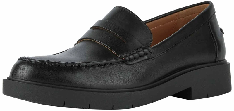Geox Women's D SPHERICA EC1 B B Moccasin, Black, 40 EU