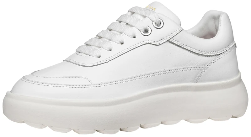 Geox Women's D SPHERICA EC4.1 A Trainers, White, 37 EU