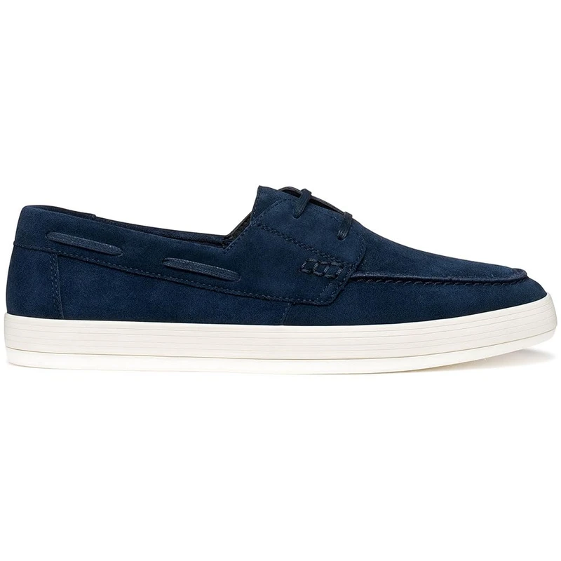 Geox Men's U Serifos J Moccasin, Navy, 42 EU