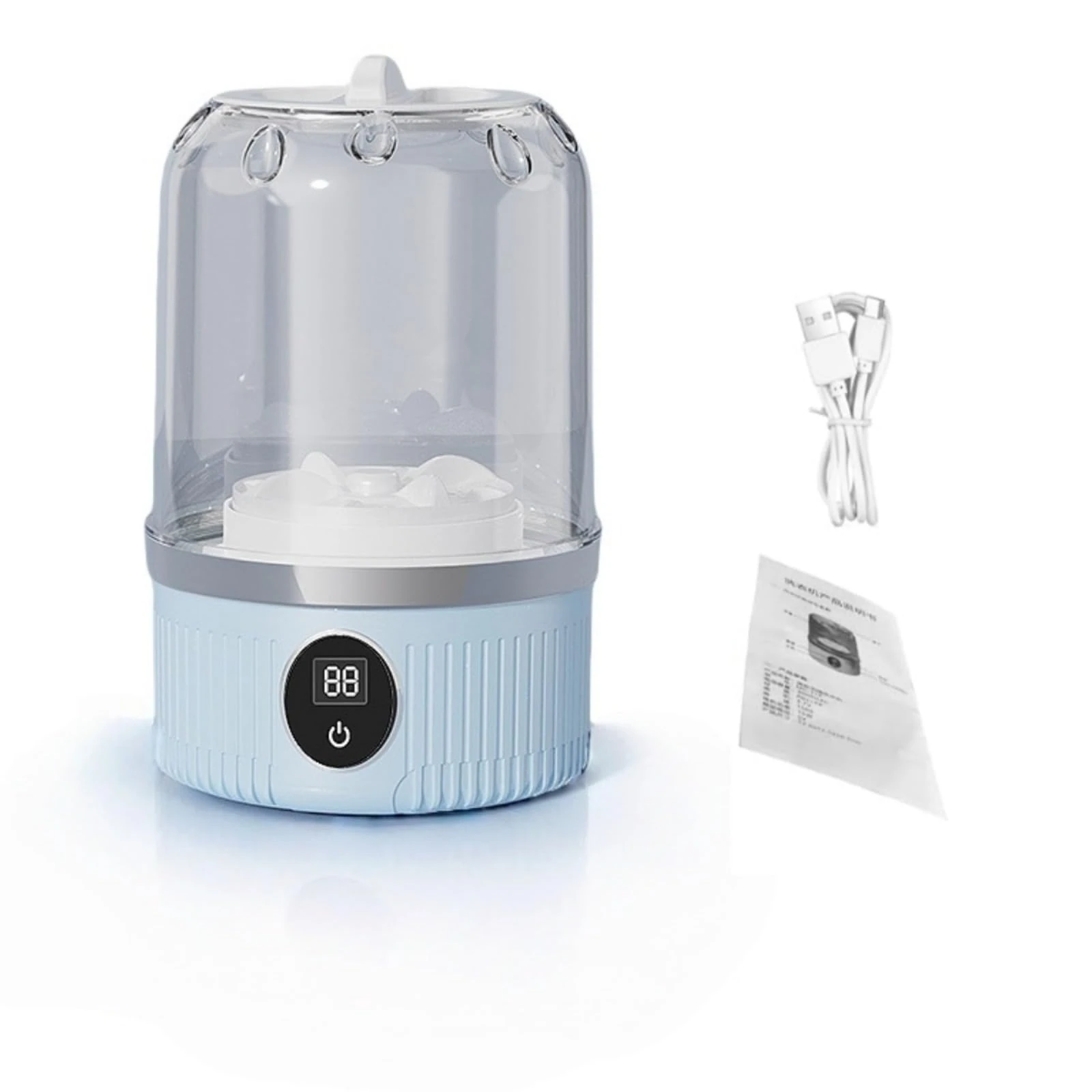 Compact Underwear Washer, Portable Wireless Silent Underwear Washing Machine, Wireless Laundry Machine for Travel Apartment Camping Dormitory