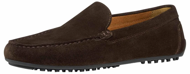 Geox Men's U ISTRIA C Moccasin, Dark Brown, 41 EU