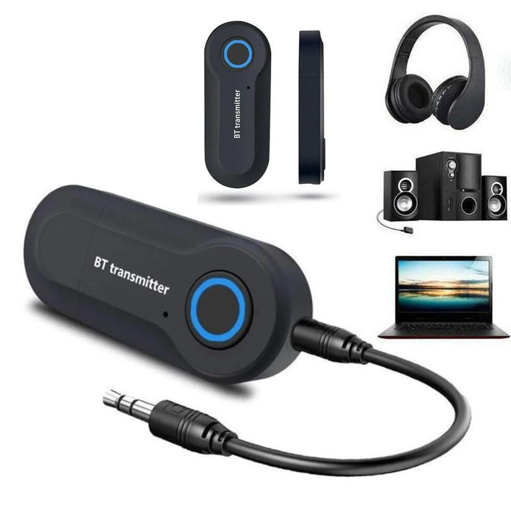 Bluetooth Transmitter,Wireless Portable Stereo Usb Transmitter,Car Speaker,RCA Connections,Bluetooth 4.0 Transmitter For 3.5mm Audio Devices For TV,Airplane,Headphone