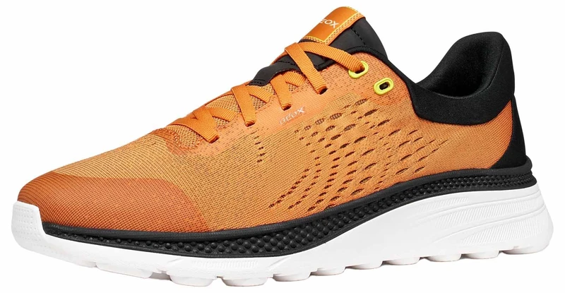 Geox Men's U Spherica Active X1 Trainers, Orange/Black, 46 EU