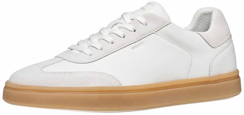 Geox Men's U BALTMOORE C Trainers, White/Off White, 44 EU