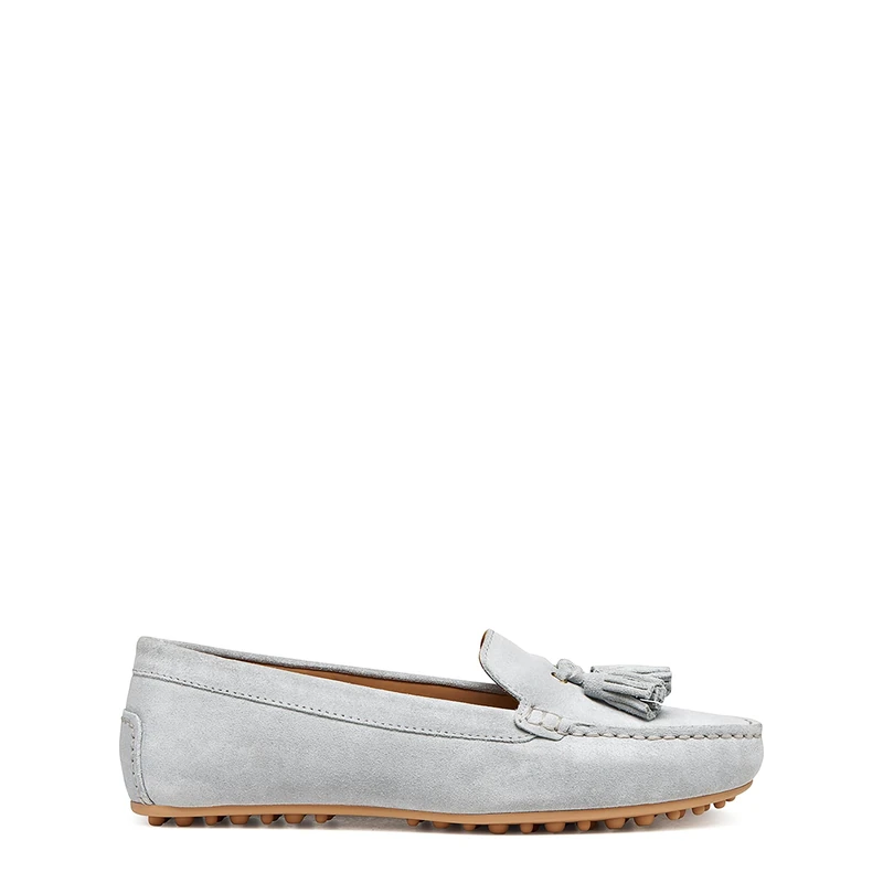 Geox Women's D Kalistena E Moccasin, Crystal, 37.5 EU