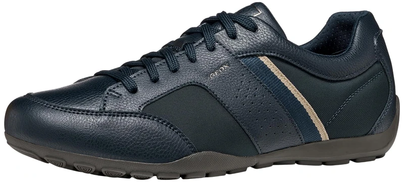 Geox Men U Ravex A Sneaker, Navy, 10 UK