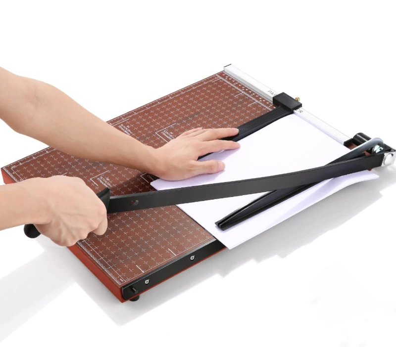 COOCHEER Paper Cutter, A3 Paper Trimmer Professional Lever Cutter, Photo Cutter for School & Office