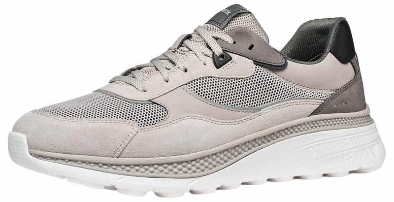 Geox Men U Spherica Actif X1 Sneaker, Lt Grey, 10.5 UK