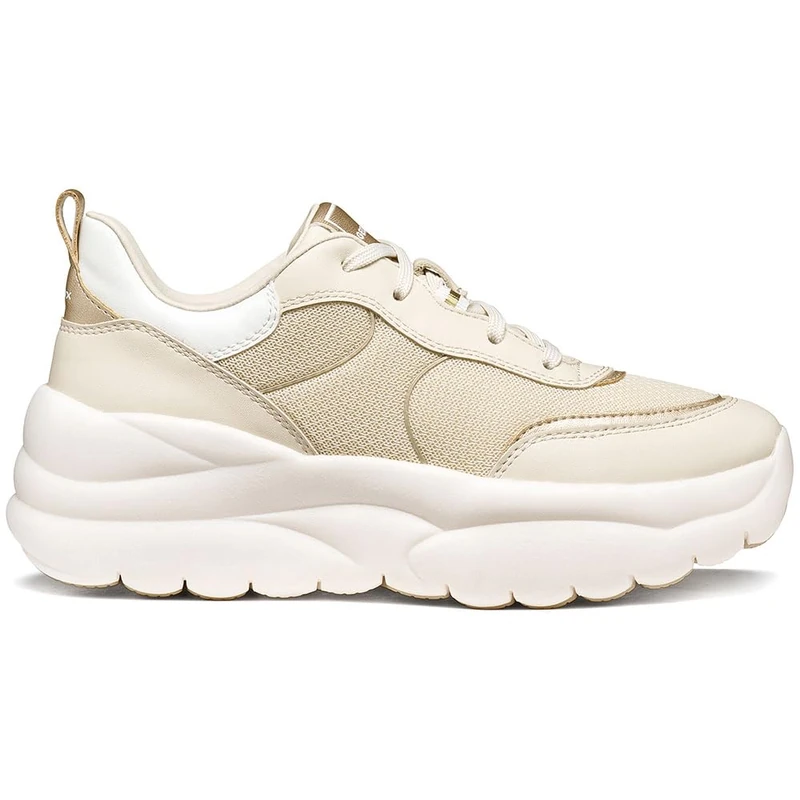 Geox Women D Xtors B Sneaker, Papyrus Lt Gold, 7.5 UK