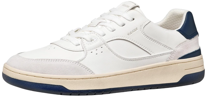 Geox Men's U SEDRAL Court B Trainers, White, 44 EU