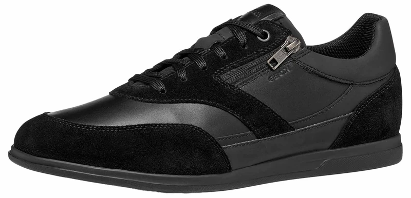 Geox Men's U Renan A Trainers, Black, 43 EU
