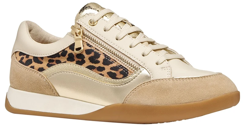 Geox Women's D MARYEMY C Trainers, Natural, 37 EU