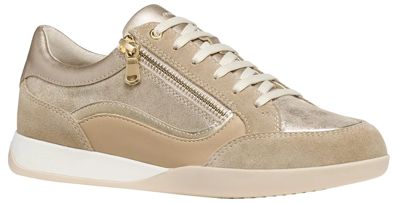 Geox Women's D MARYEMY C Trainers, Cream, 41 EU