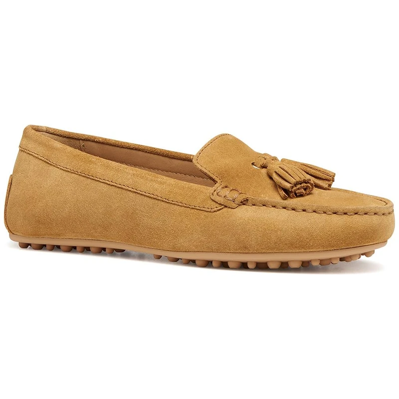 Geox Women's D Kalistena E Moccasin, Cognac, 40 EU
