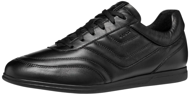 Geox Men's U Renan D Trainers, Black, 39 EU