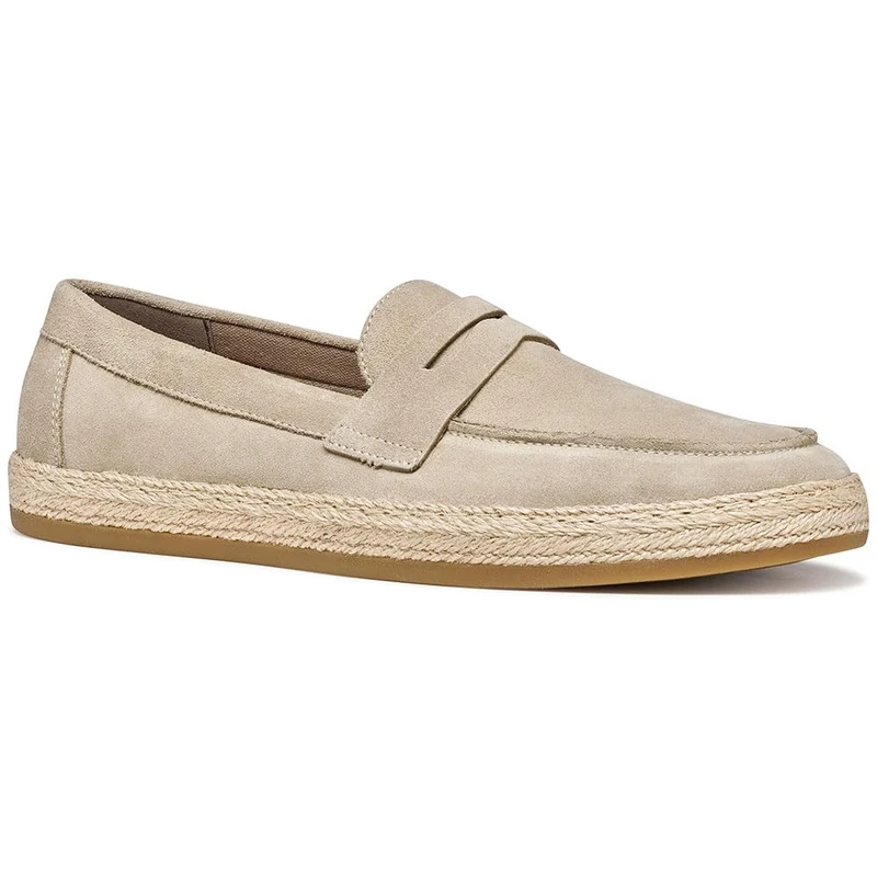 Geox Men's U PANTELLERIA D Moccasin, Sand, 40 EU
