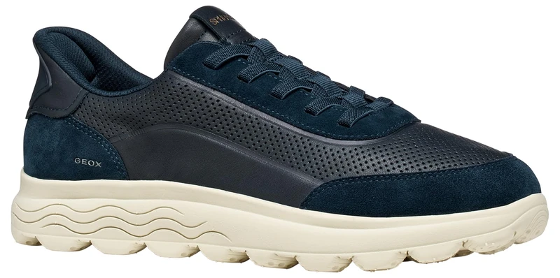 Geox Men's U Spherica Plus C Trainers, Navy, 44 EU