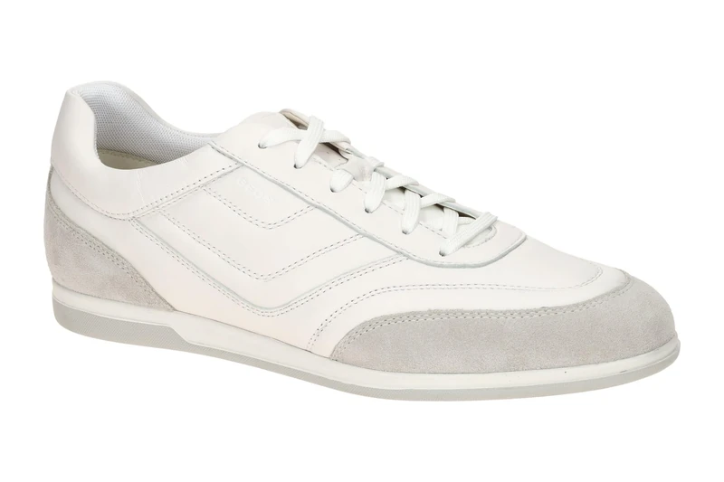 Geox Men's U Renan D Trainers, White, 45 EU