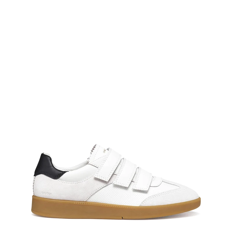 Geox Women's D MELEDA A Trainers, White/LT Ivory, 41 EU