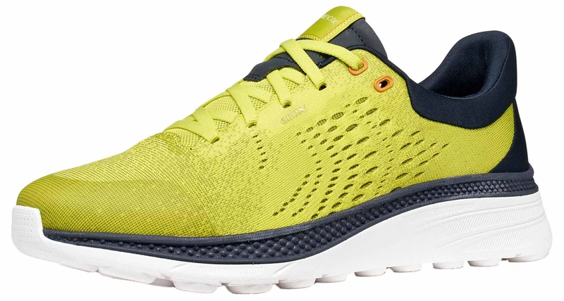 Geox Men's U SPHERICA ACTIF X1 Trainers, Lime Green/Navy, 44 EU - Image 1