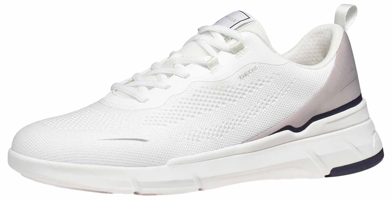Geox Men U Vittour B Sneaker, White Lt Grey, 9 UK