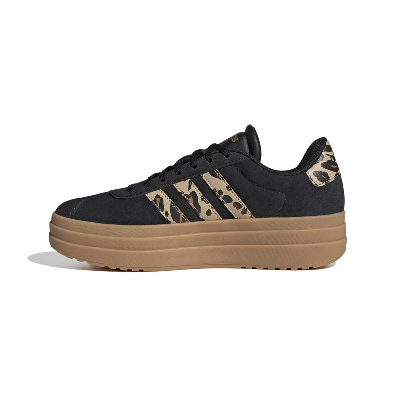 adidas Women's VL Court Bold Shoes, core Black/Magic Beige/Dark Brown, 9.5 UK