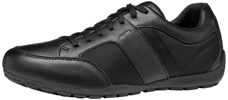 Geox Men U Ravex A Sneaker, Black, 6 UK