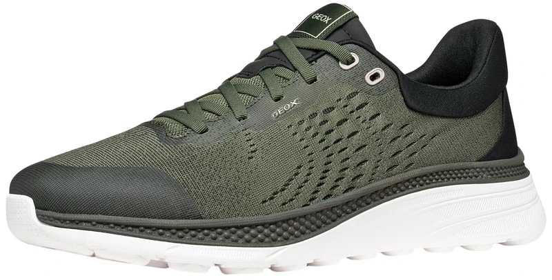 Geox Men's U SPHERICA ACTIF X1 Trainers, Musk/Graphite, 45 EU