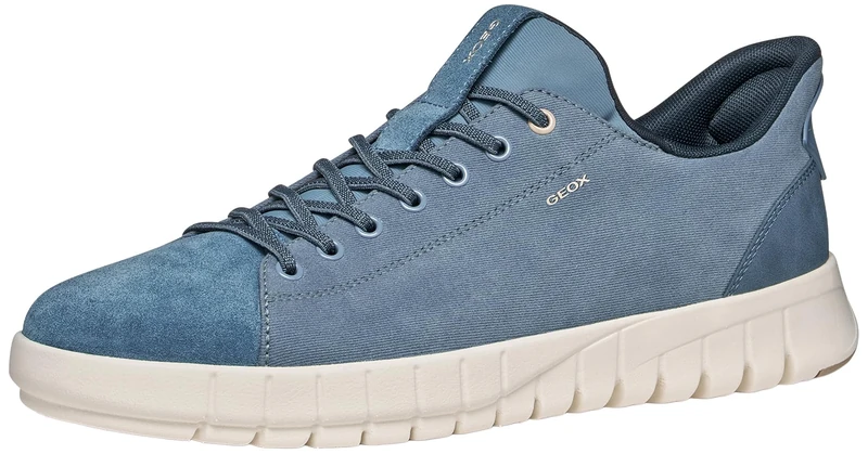 Geox Men U Flextride Plus C Sneaker, Jeans Colour, 11 UK