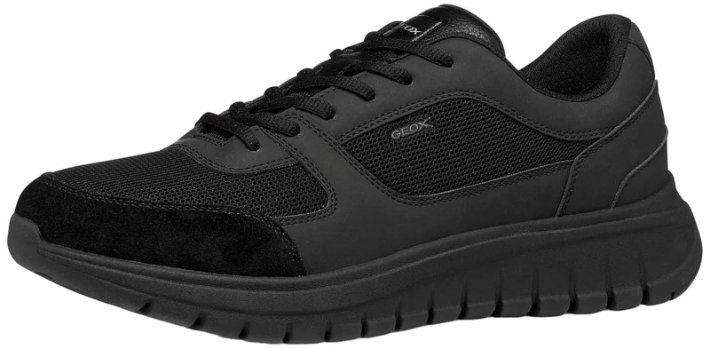 Geox Men's U Flexride R B Trainers, Black, 41 EU