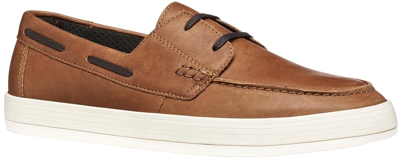 Geox Men's U Serifos J Moccasin, Light Brown, 42 EU - Image 1