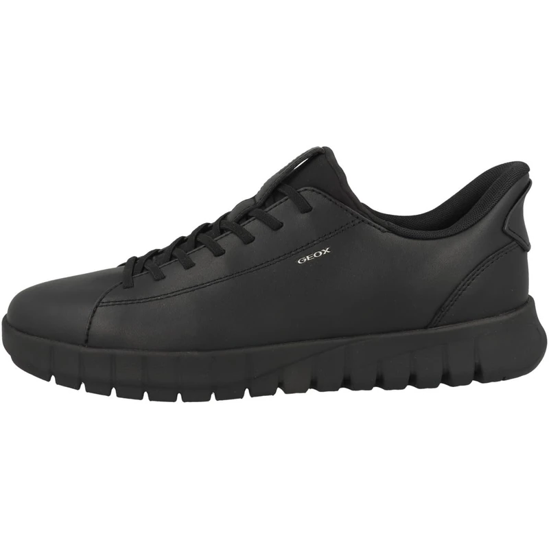 Geox Men U Flextride Plus A Sneaker, Black, 10.5 UK
