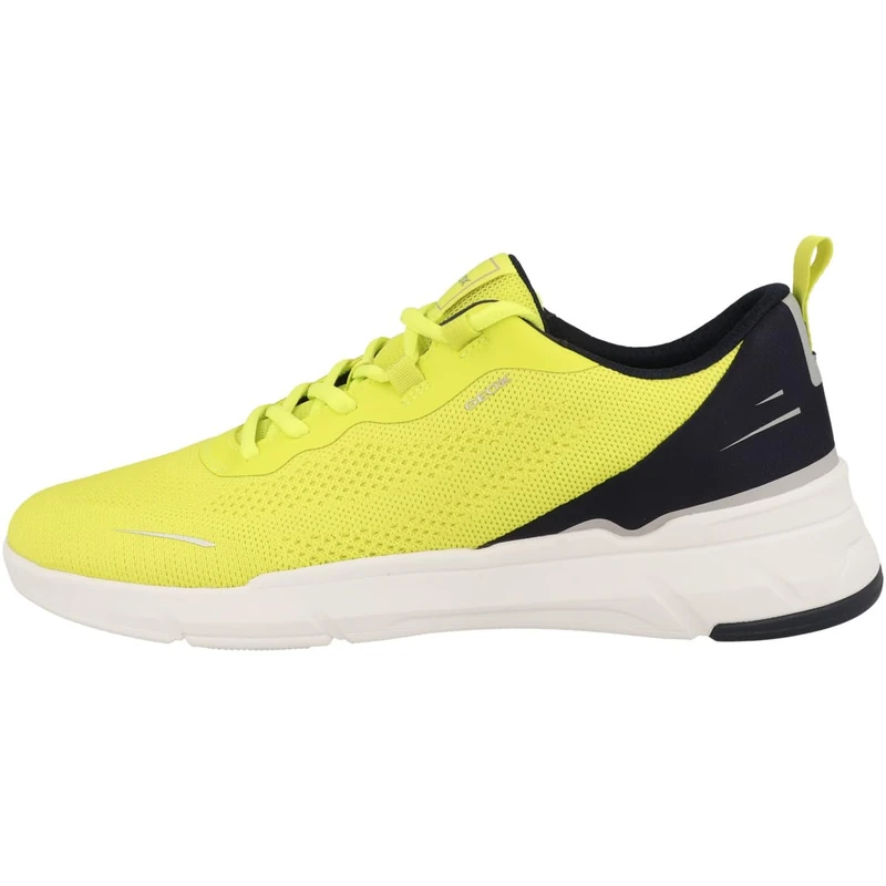 Geox Men's U Vittour B Trainers, Lime Green/Navy, 41 EU