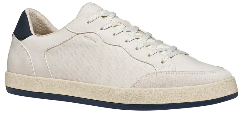 Geox Men's U Serifos G Trainers, Off White/Navy, 42 EU - Image 1