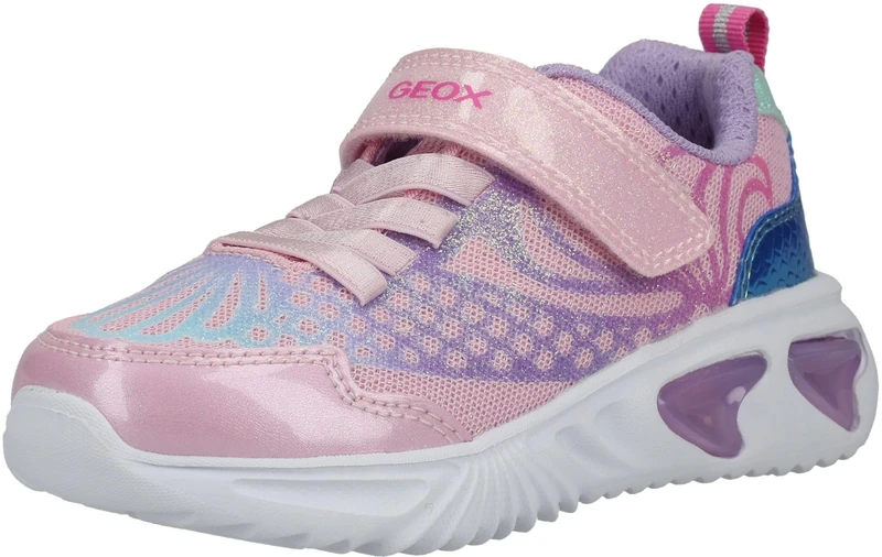 Geox J Assister Girl A Sneaker, Pink Lilac, 11.5 UK Child