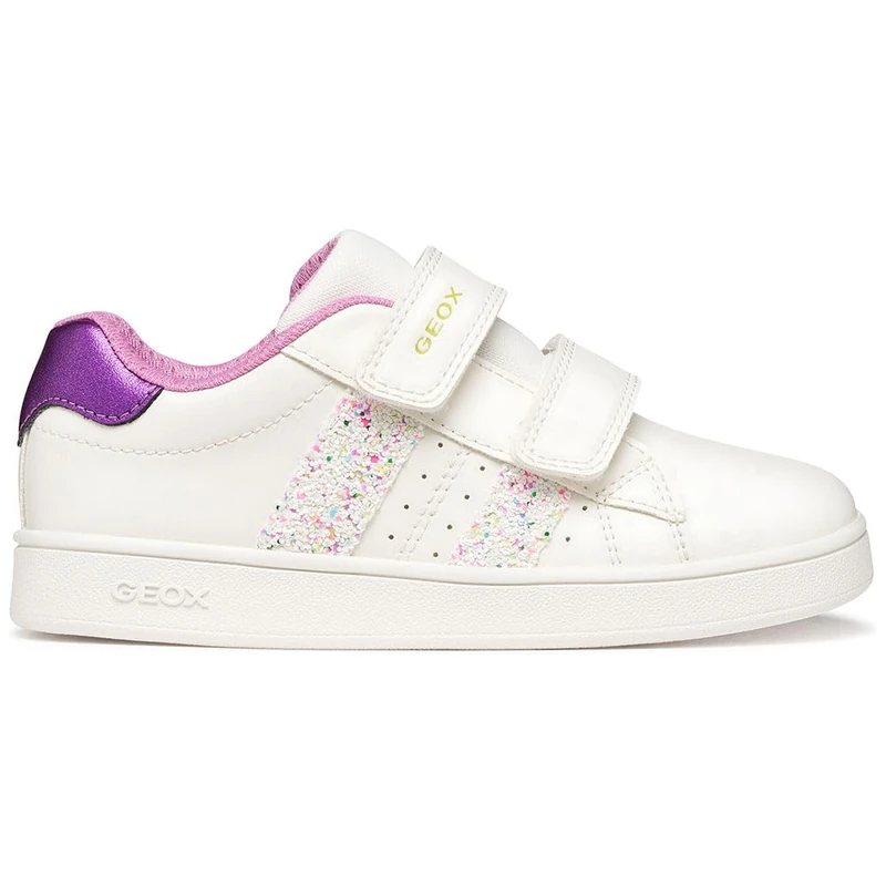 Geox J Eclyper Girl A Trainers, White/Multicolour, 29 EU