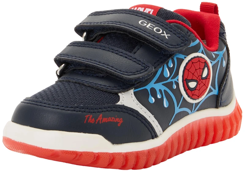 Geox B LIGHTYLOO Boy C Trainers, Navy/Azure, 27 EU