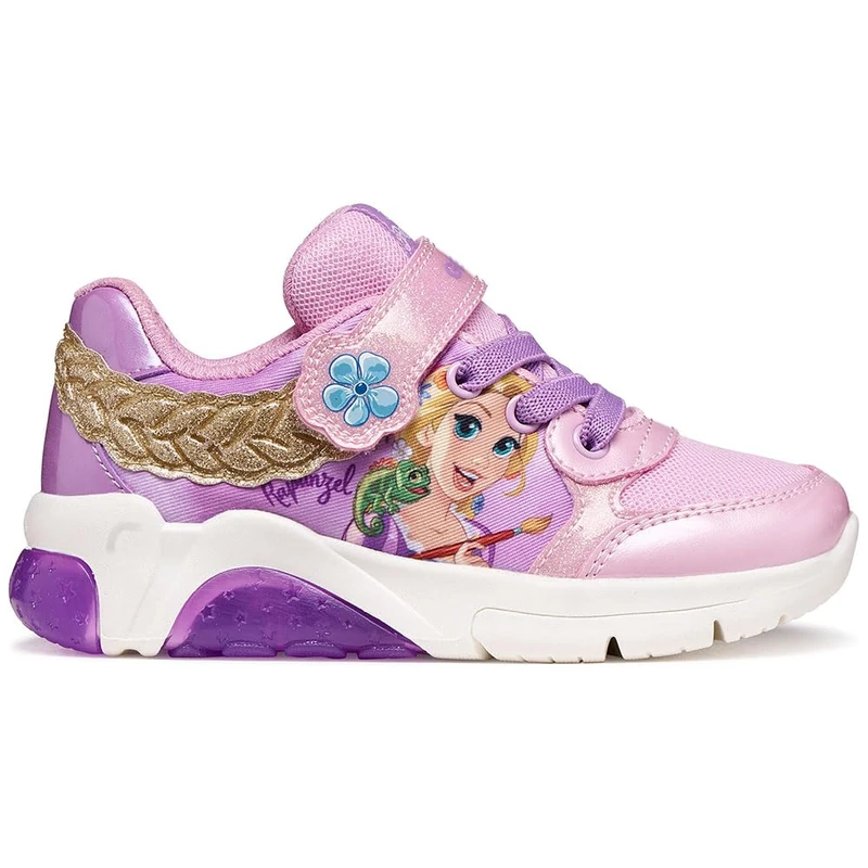 Geox J Fadinlight Girl B Sneaker, Pink Dk Lilac, 11.5 UK Child