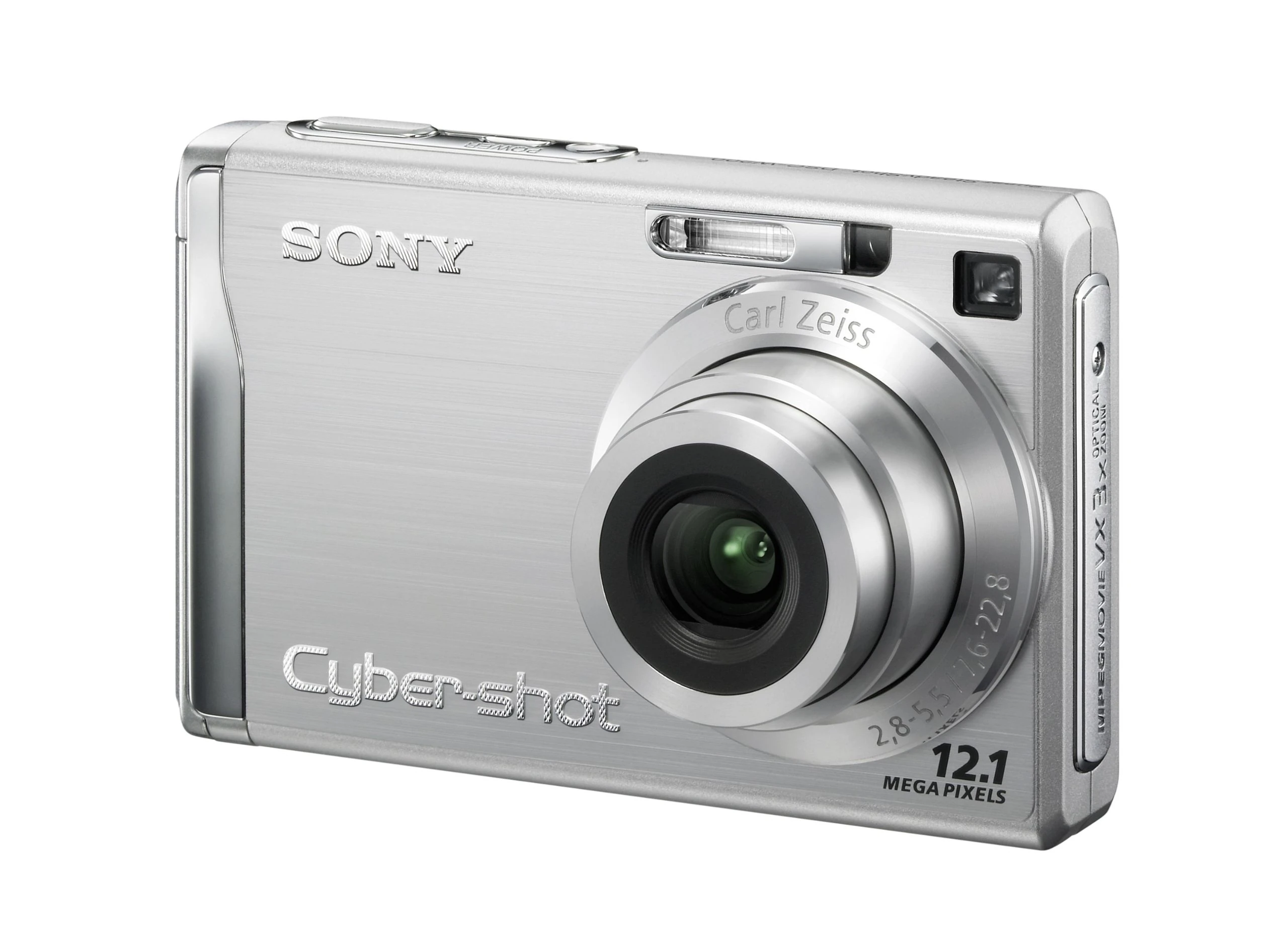 Sony Cybershot DSC-W200 Digital Camera 12.1MP with 3x Optical Zoom and Super Steady Shot 2.5-Inch Display Silver (Renewed)