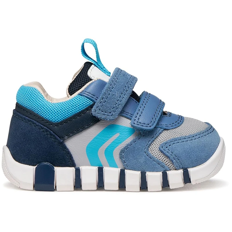 Geox B IUPIDOO Boy D Trainers, DK Sky/LT Grey, 25 EU
