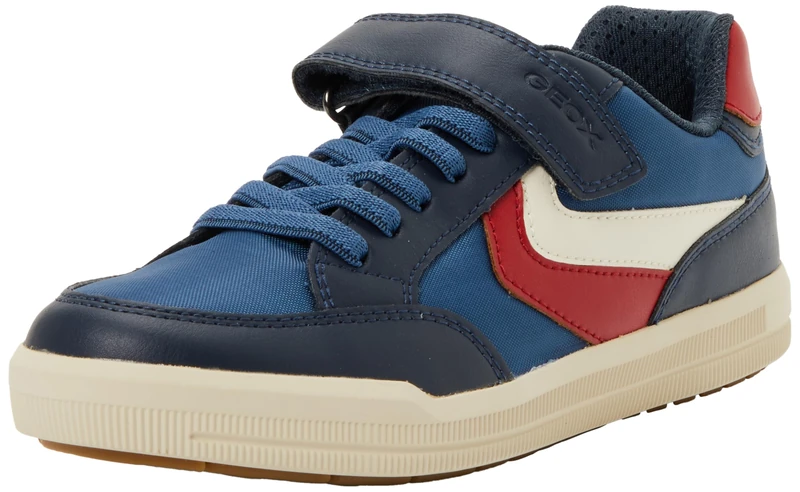Geox J Arzach Boy A Trainers, AVIO/Red, 28 EU