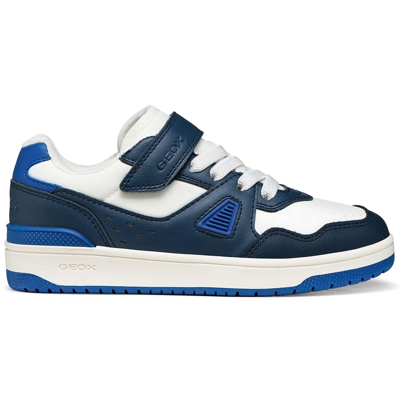 Geox J WASHIBA Boy A Trainers, Navy/White, 36 EU