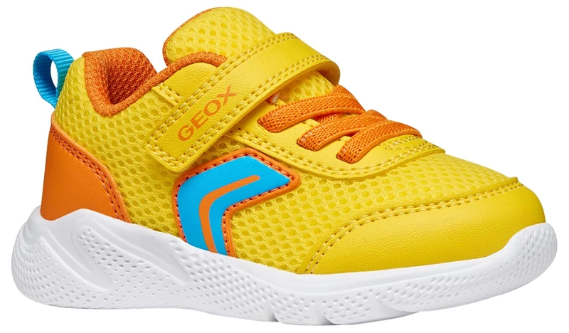 Geox Boys' B Sprintye Boy C Trainers, Yellow Orange, 8.5 UK