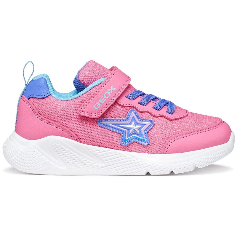 Geox Girl's J Sprintye Sneaker, Pink Indigo, 1 UK