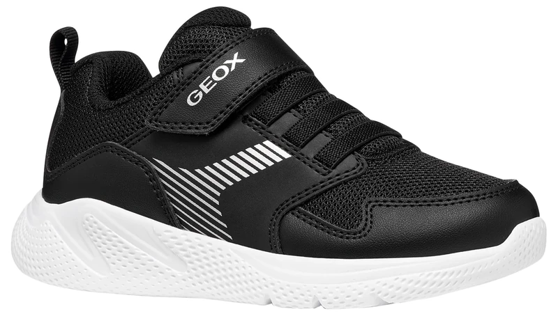 Geox J Sprintye Boy A Trainers, Black, 29 EU