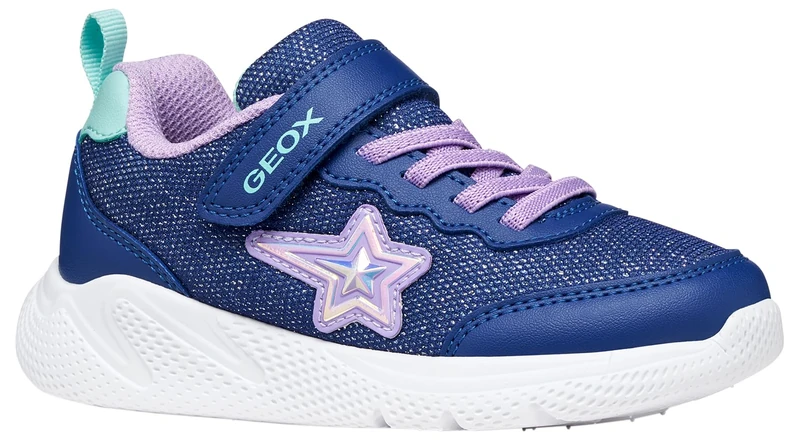 Geox J Sprintye Girl A, Sneakers, Lilac Blue, 1.5 UK