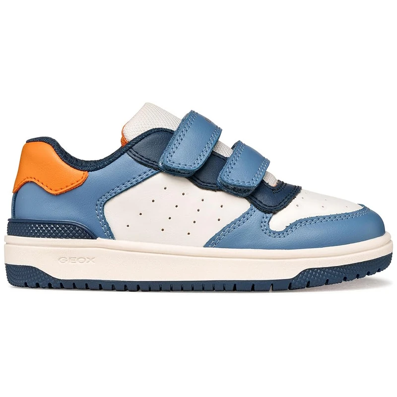 Geox J WASHIBA Boy A Trainers, White/LT AVIO, 28 EU